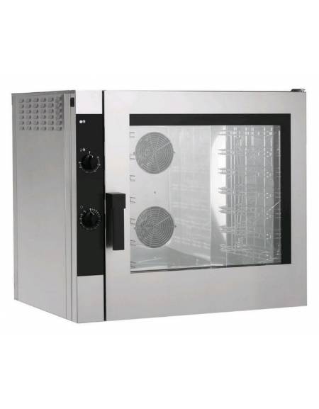 Forno professionale a gas ventilato 7 teglie GN 1/1 oppure cm 60x40 -  Controllo elettromeccanico - cm 87x79x88h