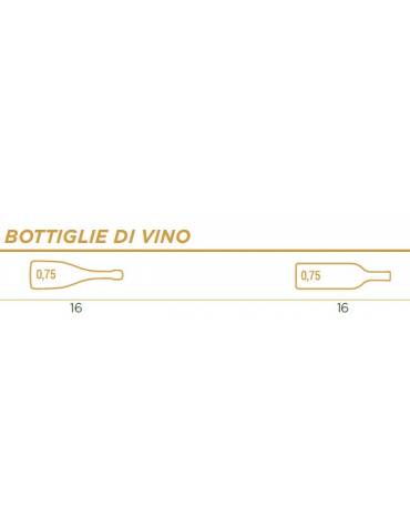 Vetrina refrigerata per vino Rea da incasso, capacità 25 bottiglie 85 Lt. - temperatura: (+4~+10) - cm 50.5x59x78.5h
