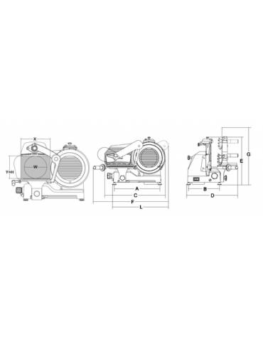 Affettatrice verticale salumeria lama 30