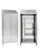 Armadio Portascope inox AISI 430 a 2 Ante - Dimensioni cm 95x40x215h