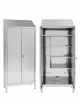 Armadio Portascope inox AISI 430 per Tiracqua a 2 Ante - dimensioni cm 95x40x215h