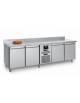 Tavolo fermalievitazione 4 Sportelli -2° +35°C - SENZA CONTROLLO UMIDITA' - Con alzatina - cm 270x80x100h