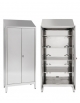 Armadio inox AISI 304 Portaoggetti a 2 Ante con tetto inclinato dim 95x50x215h