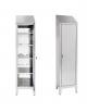 Armadio Portaoggetti inox AISI 430 a 1 Anta con tetto spiovente cm 50x50x215h