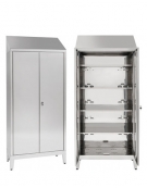 Armadio Portaoggetti a 2 Ante dim 95x50x215h inox430