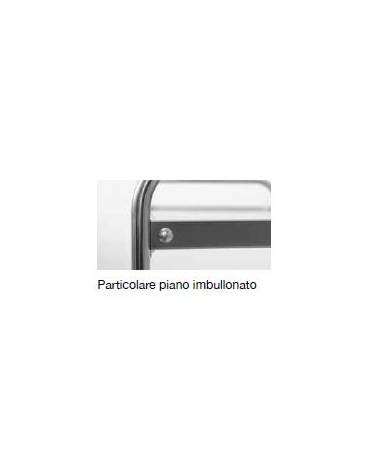 Carrello inox con N° 4 Piani stampati imbullonati -cm 109x69x126h