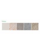 Fioriera Rettangolare con scannellature in cemento calcestruzzo colore bianco travertino - cm 85x65x90h