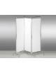 PARAVENTO 4 ANTE CON STRUTTURA IN TUBOLARE D' ACCIAIO CROMATO TELI IN PVC IGNIFUGO DI COLORE BIANCO CM 200X163H