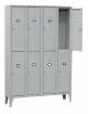 ARMADIO MULTISPOGLIATOIO METALLICO A 8 POSTI - 8 ante - cm. 120 x 50 x 180 h.