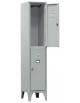 ARMADIO MULTISPOGLIATOIO 2 POSTI - 2 ante grigio - cm. 35 x 50 x 180 h