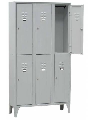 ARMADIO MULTISPOGLIATOIO 6 POSTI - ante grigio - ARMADIO MULTISPOGLIATOIO 6 POSTI - cm. 105 x 35 x 180 h.