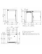 Forno a convezione ventilato professionale elettrico10 teglie gn 1/1 - Comandi Touch Screen