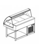 Vetrina a caldo secco-umido da cm. 125