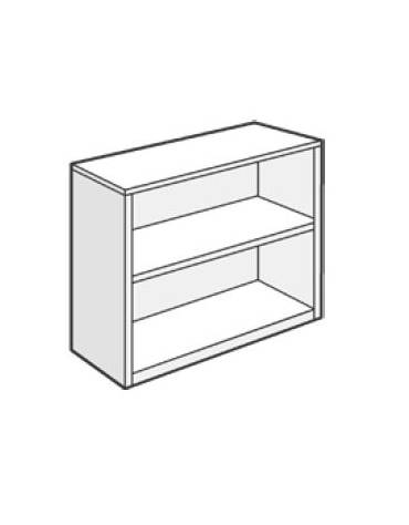 SOPRALZO METALLICO A GIORNO - unico vano, nr. 1 ripiano spostabile con passo cm 4 - cm 120x37x88h