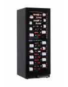 Vetrina per vini ventilata - 1 porta - N° 104 Bottiglie vino - doppia temperatura +2°C+12°C / +12°C +20°C - cm 59,5x70x160,4h