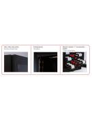 Vetrina per vini ventilata - 1 porta - capacità 398 Lt - temperatura +5°C+12°C - +12°C+20°C - mm 595x710x1720h