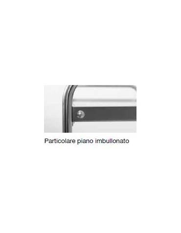 Carrello inox con N° 2 Piani stampati imbullonati da cm 100x60 - Portata Kg 120 - cm 109x69x95h
