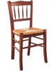 Sedia 122 in legno con seduta in paglia - cm 36,5x36,5x87,5h