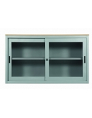 Sopralzo a porte scorrevoli con vetri temprati cm. 120x45x90h