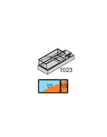 Espositore Da Banco refrigerato Bacinelle GN (tutti i formati GN H MAX. 10 cm) mm L1023XP380XH238