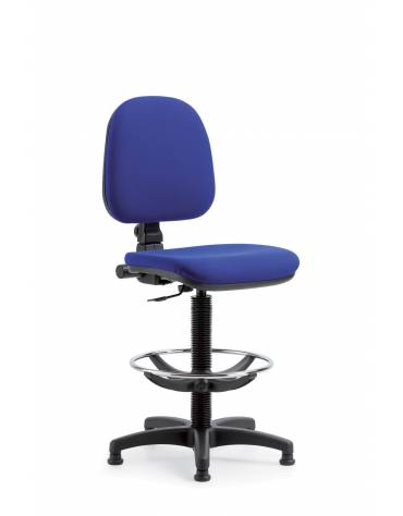 Sgabello ergonomico con poggiapiedi regolabile