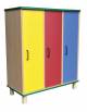 ARMADIO SPOGLIATOIO 3 POSTI CHIUSO CON ANTE - REALIZZABILE IN VARI COLORI - CM 100X45X100H
