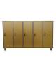 ARMADIO SPOGLIATOIO 5 POSTI CHIUSO CON ANTE - REALIZZABILE IN VARI COLORI - CM 165X45X100H