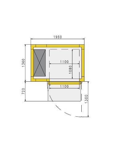 Abbattitore di temperatura N° 15 Teglie - Potenza W 3.300