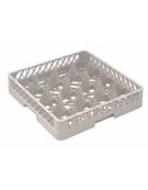 CESTELLO PER BICCHIERI CON DIVISORI A 16 COMPARTI - ADATTO A LAVASTOVIGLIE PROFESSIONALI - MM 500X500X100H