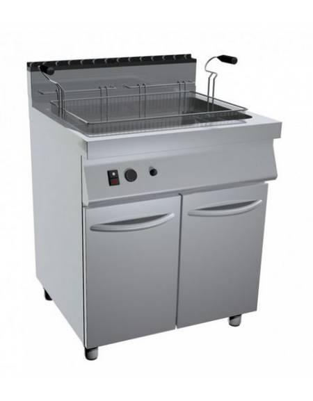 Friggitrice a gas pasticceria su mobile Litri 45 - Dimensione cestello cm  66,5x33,9x7h - Dimensioni esterne cm 80x73x90h - Frigg