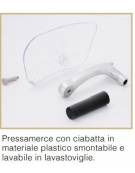 Affettatrice a gravità in alluminio pressofuso verniciato, affilatoio amovibile - mm 505x410x375h