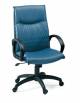 Poltrona presidenziale oscillante con braccioli e base in nylon con ruote - Rivestimento a scelta