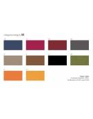 Sedia attesa fissa con braccioli in nylon fissa e struttura a slitta - Rivestimento in finta pelle