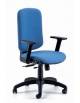 Poltrona ergonomica oscillante mov 28 per ufficio con braccioli regolabili -Rivestimento in tessuto ignifugo