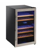Cantinetta vetrina vino professionale doppia temperatura +5° +10°C / +10° +18°C da 31 bottiglie - cm 49,3x63,5x84h