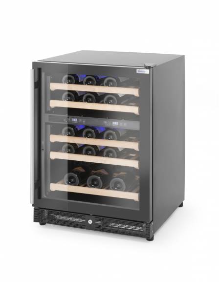 Vetrina cantinetta refrigerata per vino bassa a 2 Temperature - Capacità:  44 bottiglie - cm 59,6x65,4x85,5h 