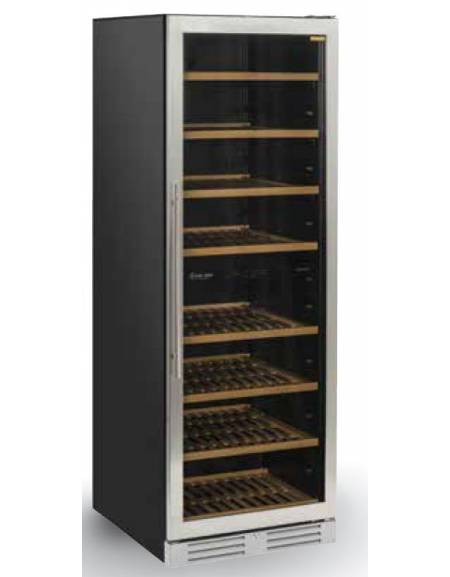 Cantinetta per vini refrigerata - doppia temperatura +5°/+10°C - +10°/+18°C - Capacità 165 bottiglie - cm 59,5x72x176,7h