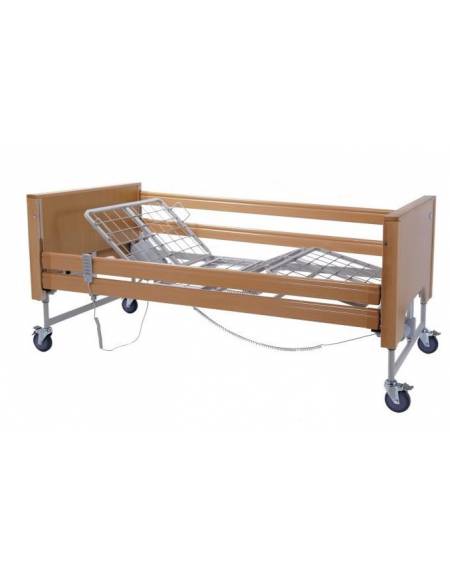 Letto degenza ospedaliera con schienale regolabile a 1 snodo - cm 206 x 89 x h 90