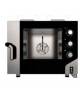 Forno a gas per pasticceria 4 Teglie 60x40 ventilato a convezione misto vapore  - Con pannello elettromeccanico