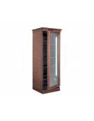 VETRINA CANTINETTA VINO IN LEGNO COLORE NOCE UNA PORTA REFRIGERAZIONE VENTILATA +5° +20°C - CM 62X65X200H