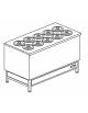 Banco gelato a pozzetto con riserva N° 10+10 Carapine ( escluse )-Refrigerazione ventilata-Motore esterno incluso-cm 138,8x69x95