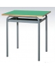 Banco monoposto con sottopiano in lamiera saldato - STRUTTURA Ø mm.28 - CM 70X50X82H - GRANDEZZA 7