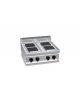 CUCINA ELETTRICA 4 PIASTRE QUADRE DA BANCO CM 80X71,4X29H