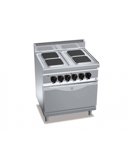 CUCINA ELETTRICA 4 PIASTRE QUADRE + FORNO ELETTRICO 2/1 CUCINA ELETTRICA 4 PIASTRE QUADRE + FORNO ELETTRICO 2/1