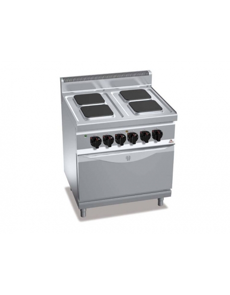 CUCINA ELETTRICA 4 PIASTRE QUADRE + FORNO ELETTRICO 2/1