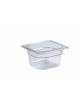 BACINELLA GASTRONORM GN 1/6 IN POLICARBONATO - mm 176x162 - Altezza mm 200 - Capacità lt. 3,2