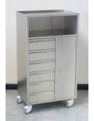 CARRELLO PER ANESTESIA IN ACCIAIO INOX