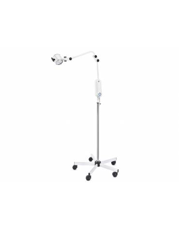 Lampada medicale alogena SOLESUD 2 - su piantana, ideale per visite ginecologiche, 2 lampadine alogene dicroiche da 20 W