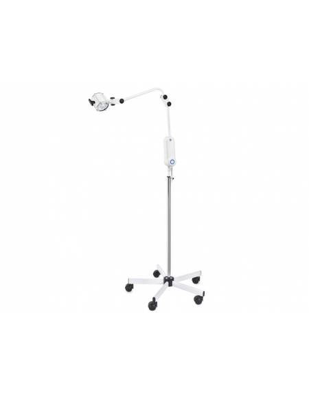 Lampada medicale alogena SOLESUD 2 - su piantana, ideale per visite ginecologiche, 2 lampadine alogene dicroiche da 20 W