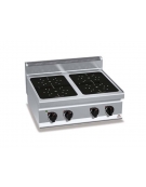CUCINA AD INFRAROSSO 4 ZONE DA BANCO -  CM. 80X70X29H